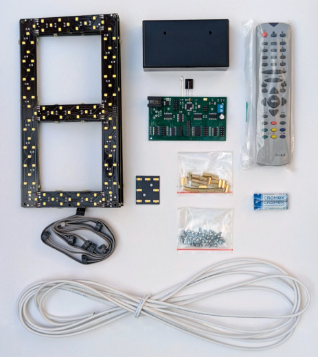 Набор для сборки табло АЗС - 238 мм, SMD, цвет белый (Ведущий)