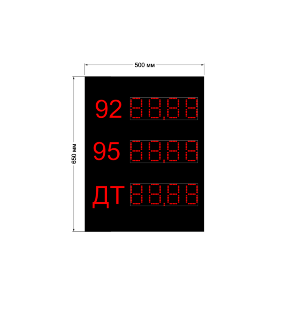 Табло на операторную АЗС