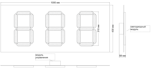 Табло АЗС П300 Казахстан 