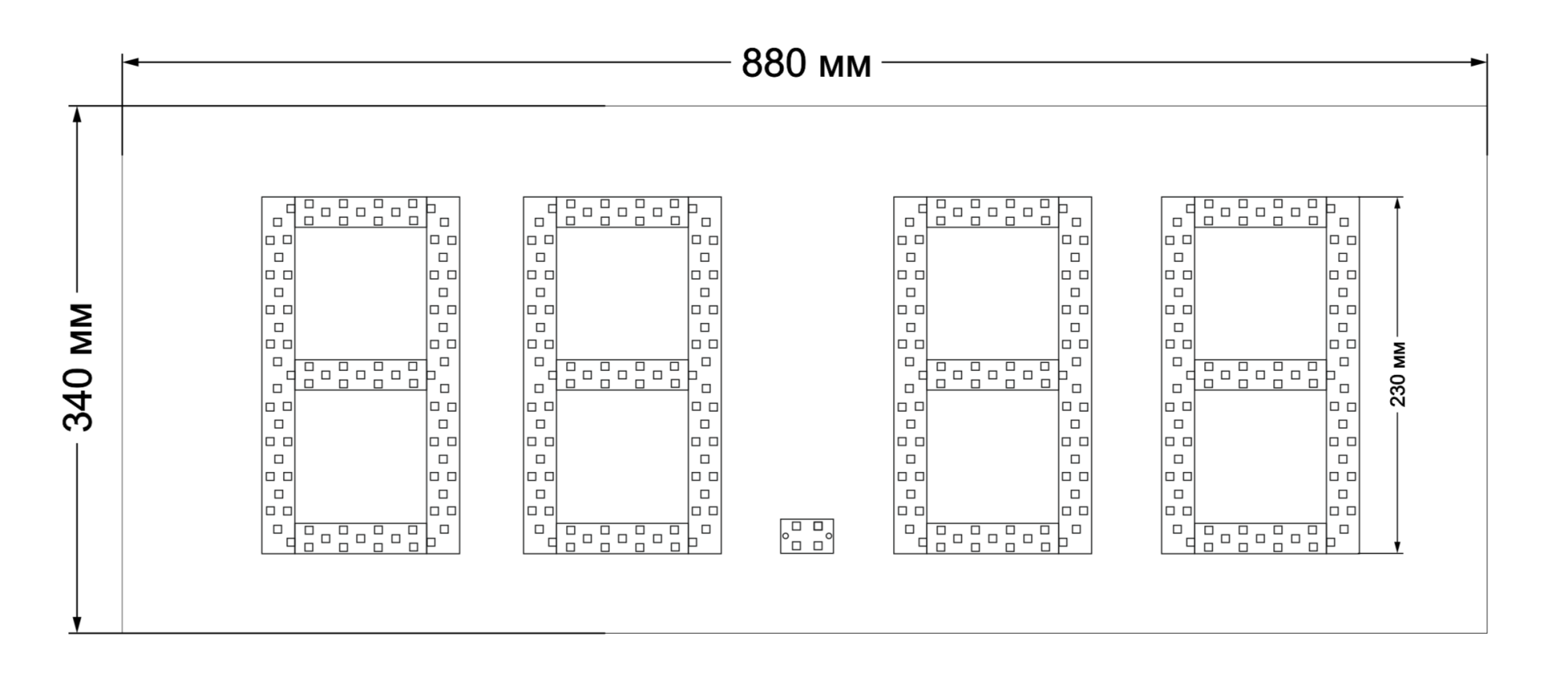 Табло АЗС П230_SMD
